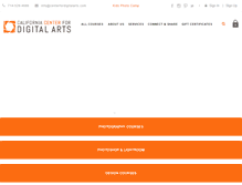 Tablet Screenshot of centerfordigitalarts.com